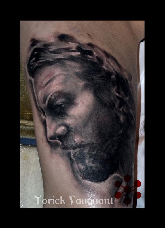 Eddie Vedder Portrait by Yorick Fauquant TattooNOW